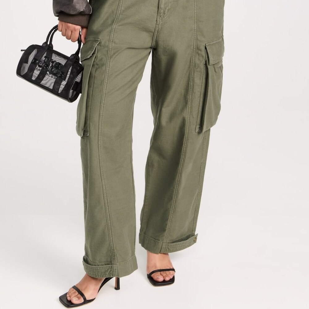 FRAME Wide Leg Cargo Trousers - Picture 5 of 7